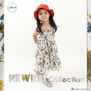 Đầm Maxi Bé Gái Họa Tiết Hoa Lá